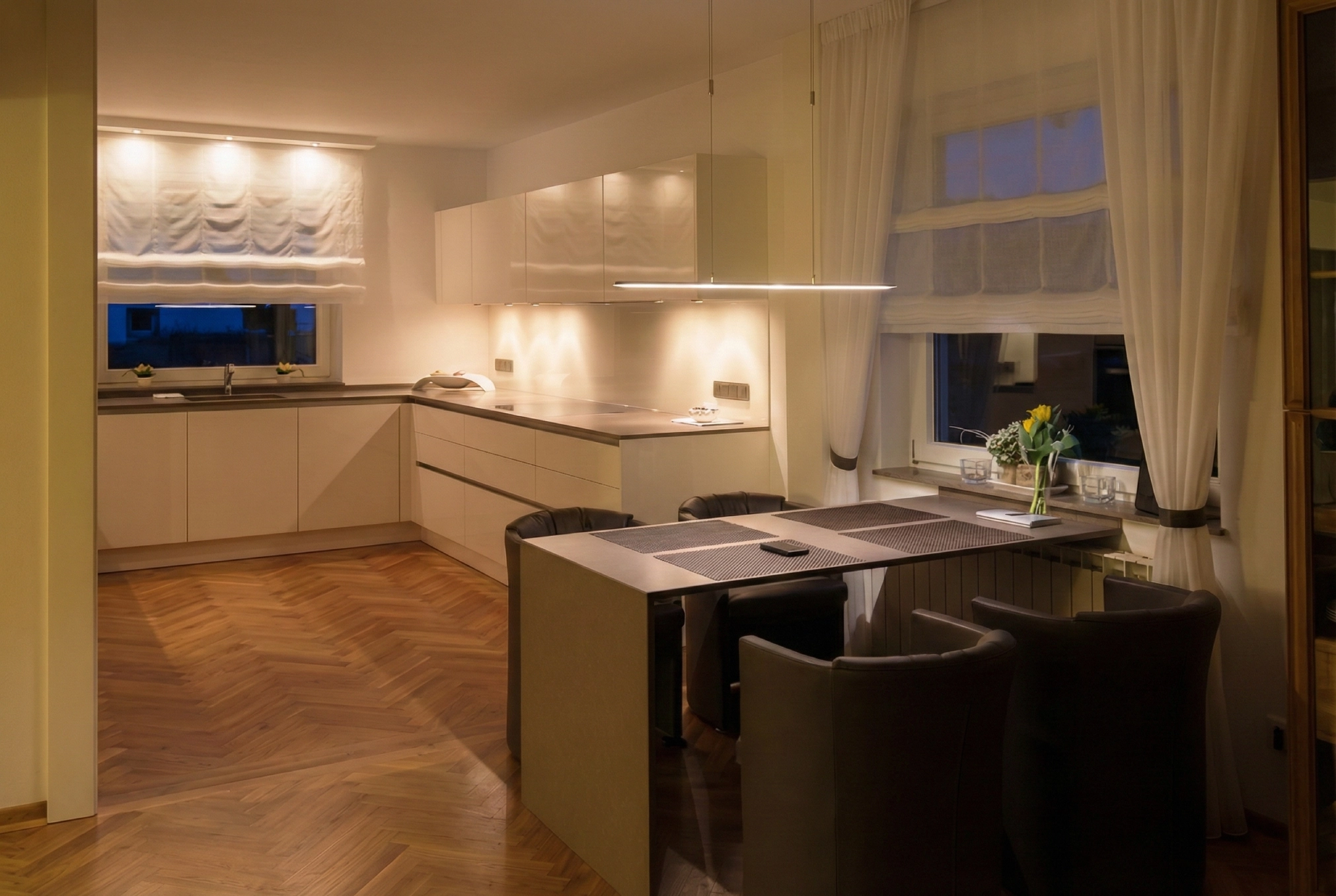 Moderne renovierte Küche